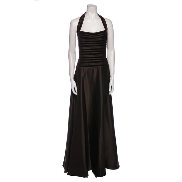 Tadashi Shoji Dresses & Skirts - Tadashi Shoji Black Halterneck Long Gown Dress